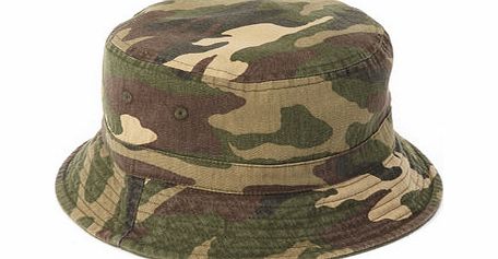 Bhs Fishermans Reverislbe Camo Hat, Green BR63H01GGRN