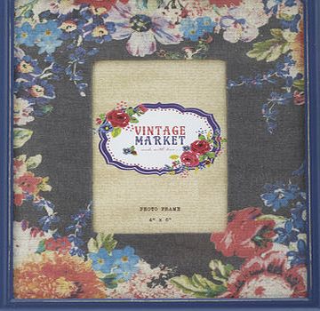 Bhs Floral Fabric Photo Frame 4``x6``, multi