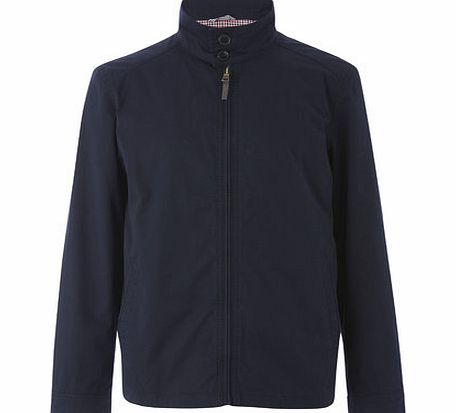Bhs Funnel Neck Navy Harrington Jacket, Blue