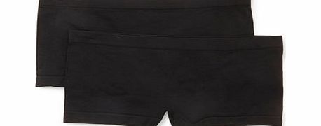 Bhs Girls 2 Pack Black Seamfree Shorties, black