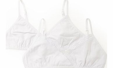 Bhs Girls 2 Pack Girls Soft Bras, white 1496120306