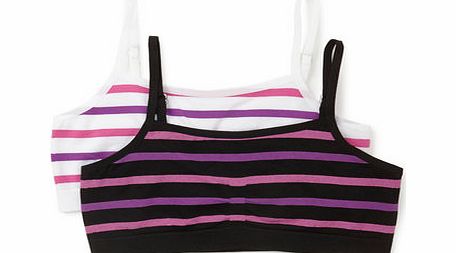 Bhs Girls 2 Pack Seamfree Crop Tops, multi 1496419530