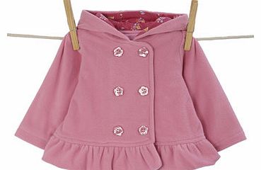 Bhs Girls Baby Girls Fleece Lightweight Jacket, pale