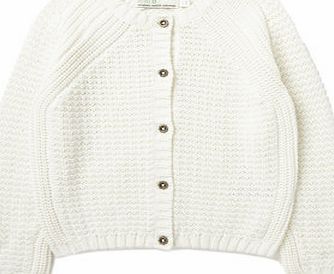Bhs Girls Cream Cable Knit Cardigan, cream 9268000005