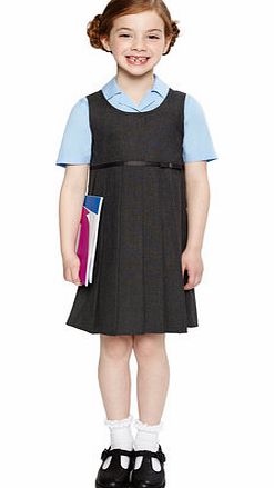 Bhs Girls Girls Charcoal All Round Pleat School