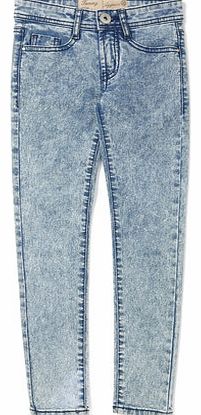 Bhs Girls Girls marble wash jeans, mid stonewash