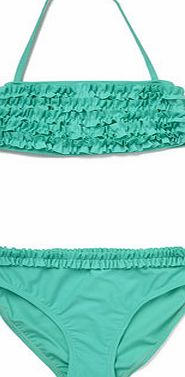 Bhs Girls Green Frill Bandeau Bikini, green 1076519533