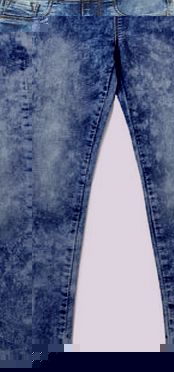 Bhs Girls Indigo Cloud Wash Jeggings, indigo