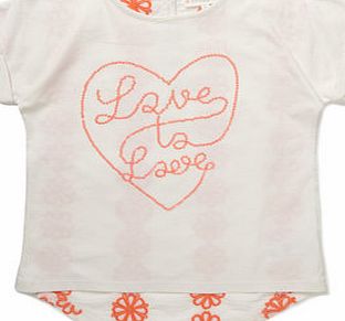 Bhs Girls White Love Broderie Top, white 1070240306