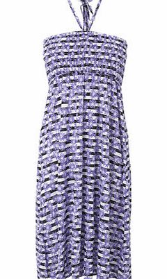 Bhs Great Value Black And Purple Floral Stripe