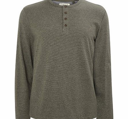 Bhs Green Long Sleeve Textured Top, Green BR54T03FGRN