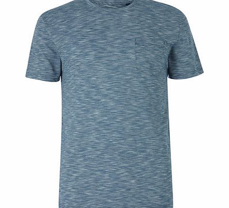 Bhs Green Marl Design Crew Neck Tshirt, Green