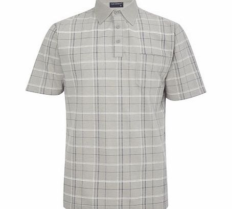 Bhs Grey Check Polo Shirt, Grey BR52T50GGRY