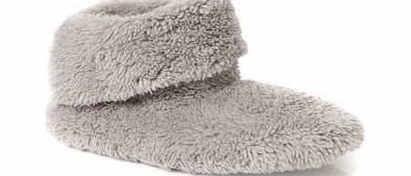 Bhs Grey Fluffy Slipper Booties, grey 6007230870