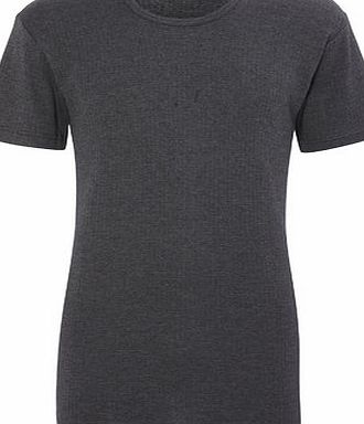 Bhs Grey Heat Holders Short Sleeve Thermal Top, Grey