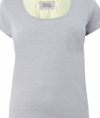 Bhs Grey Ladies Cross Panel Top, grey 734800870