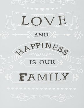 Bhs Grey love flock canvas, grey 30928480870