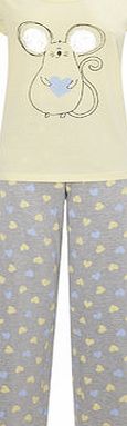 Bhs Grey Mouse Pyjama Set, grey 734650870