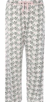 Bhs Grey Multi Heart Print Long Pant, grey multi