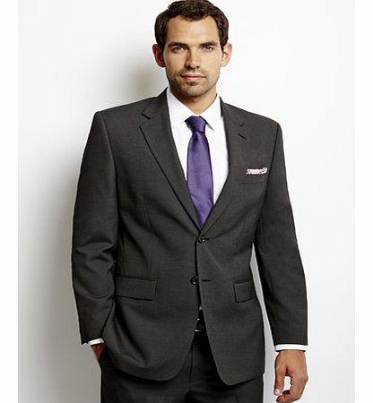 Bhs Grey Pindot Regular Fit Single Breast 2 Button