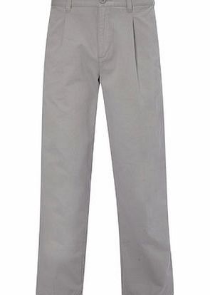 Bhs Grey Pleat Front Chinos, Grey BR58B01GGRY