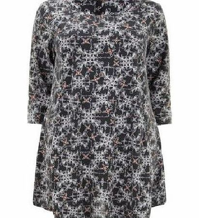 Bhs Grey Printed Swing Tunic, grey 12612400870