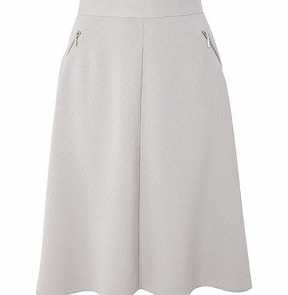Bhs Grey Rochelle Crepe Skirt, grey 356550870