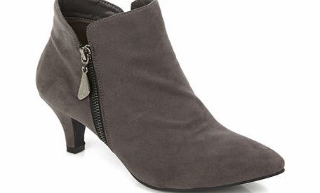 Bhs Grey Side Zip Shoe Boots, grey 2844260870