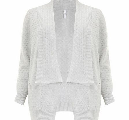Bhs Grey Stitch Cardigan, grey 12610960870
