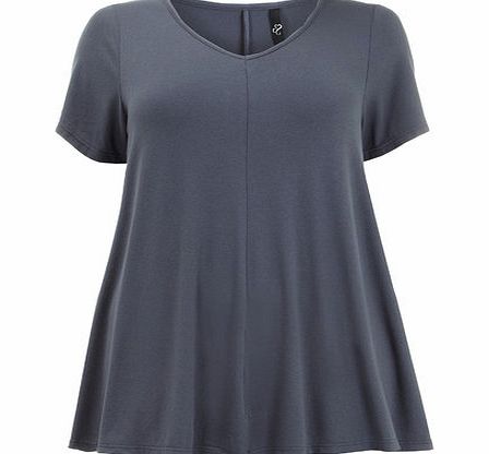 Bhs Grey Swing Top, grey 12613550870