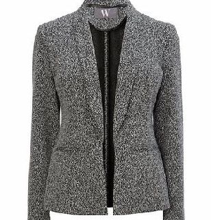 Bhs Grey Textured Ponte Jacket, black/white 365912786