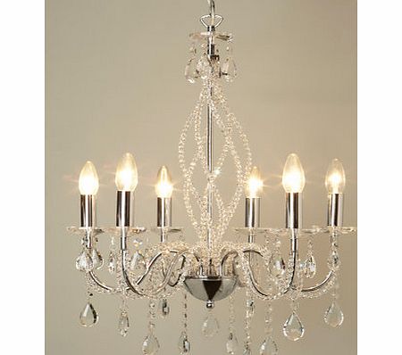 Harriet Beaded Chandelier, chrome 9707800409