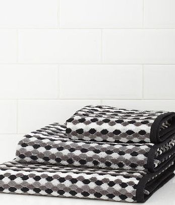 Bhs Honeycomb Towel, monochrome 1947541569
