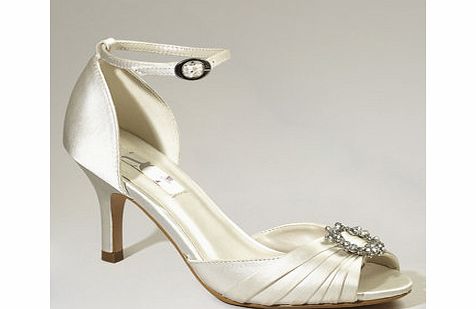 Bhs Ivory Dakota Ring Trim 2 Part Court Shoe, ivory