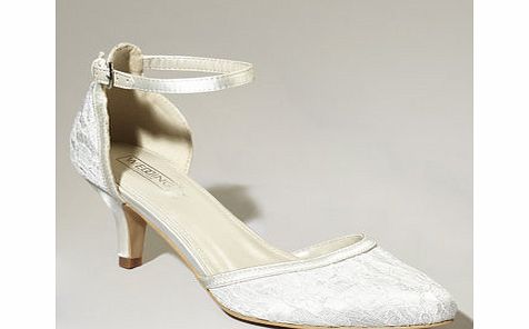 Bhs Ivory Darcy 2 Part Court Shoe, ivory 2846750904