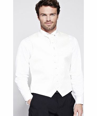 Ivory Diamond Cravat, White BR66W21GWHT