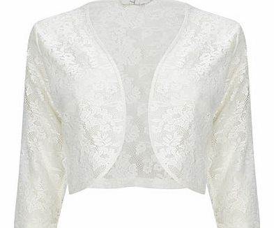 Ivory Lace Bolero Cardi, ivory 9021600904