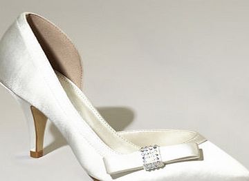 Bhs Ivory Maxine 3/4 Cut Point Court Shoes, ivory