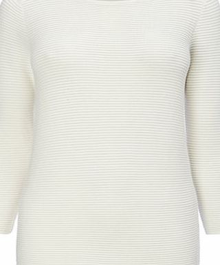 Bhs Ivory Ottoman Rib Jumper, ivory 587540904