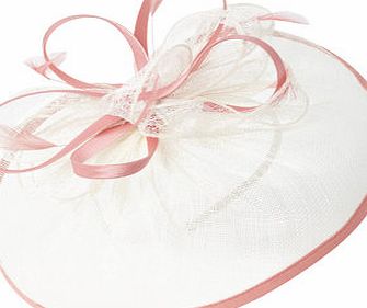 Bhs Ivory Pleated Loop Disc Fascinator, ivory