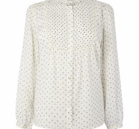 Bhs Ivory Print Long Sleeve Blouse, ivory 3391690904