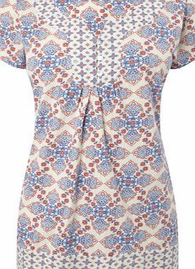 Bhs Ivory Print Longline Tile Print, ivory print