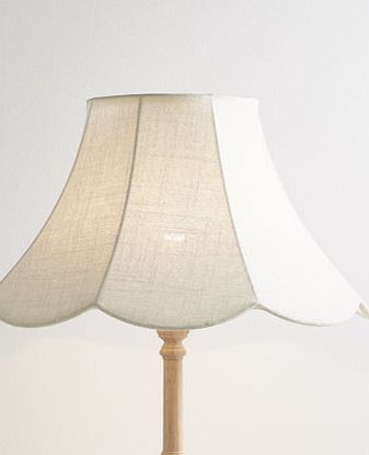 Bhs Ivory Scalloped Linen Shade - Medium, ivory