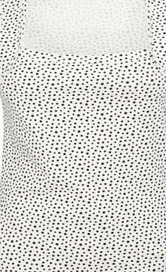 Bhs Ivory Spot Square Neck Vest, ivory 2424770904