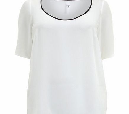 Bhs Ivory Swing Top, ivory 12613450904