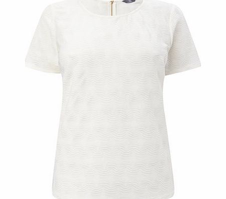 Ivory Textured Tee, ivory 9022030904