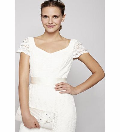 Bhs Ivory Wedding Corsage Bag, ivory 3126880904