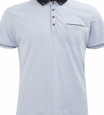 Bhs Jack Reid Marylebone Blue Cotton Polo Shirt,