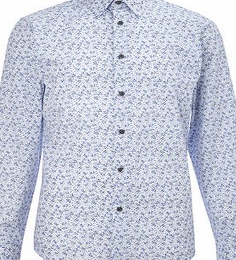 Bhs Jack Reid Marylebone Floral Shirt, Blue