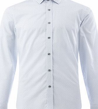 Bhs Jack Reid Marylebone White Geo Print Shirt,